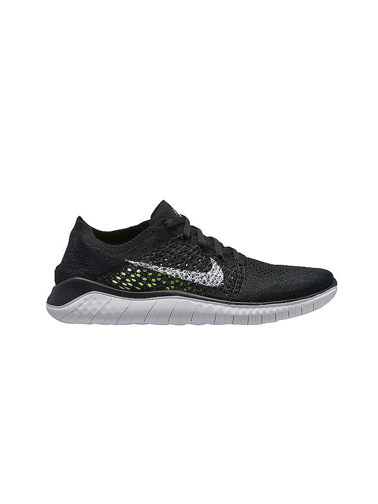 Nike Free Run Flyknit 2018 Laufschuhe Damen schwarz weiß Nike Free Run Flyknit 2018 Laufschuhe Damen schwarz weiß